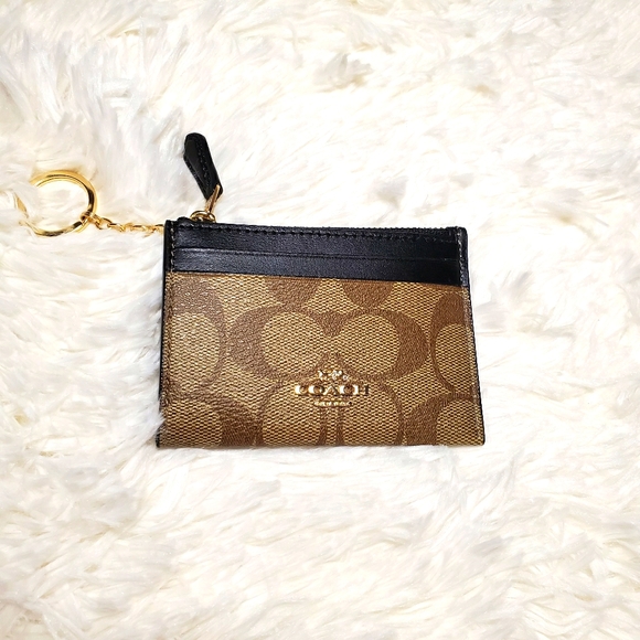 Original /CoachMini Skinny Id Case In Signature Canvas - Picture 5 of 5